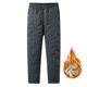 thumbnail image 2 of Gibobby pantalones de maternidad mujer Pantalones deportivos con forro para mujer, pantalones deportivos con bolsillos, pantalones térmicos cálidos de invierno con cintura alta (Gris, XL), 2 of 5