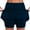 Navy, variant on ZZwxWA Womens Summer Skorts with Pockets Belly Control Plus Size Skirts for Women Solid Color High Waist Athletic Yoga Pants Skirt Shorts