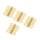 thumbnail image 3 of 4pcs 40x33mm Muebles de puerta de la mariposa Bisagra 4 Agujeros Caja de gabinete Caja de Decorativa Herrillos de muebles de bisagra con tornillos, 3 of 6