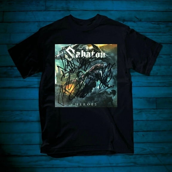 Sabaton - Heroes Cover Signed Black Men All Size Shirt