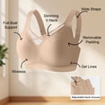 thumbnail image 6 of FNFYFH Wireless Jelly Bras for Women Plus Size Supportive Seamless Sports Bra Full Coverage Minimizer Bra Comfortable No Underwire Tshirt Bras, 6 of 8