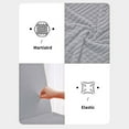 thumbnail image 5 of PRETXORVE Chair Cushions, Chair Covers for Dining Room Stretch Chair Slipcovers with Skirt for Kitchen Seat Protectors Wedding Banquet Decor Kids Spandex Fabric Washable-Seat Cover and Gray, 5 of 6