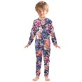 thumbnail image 6 of FORMRS Long Sleeve Top and Pants Pajama Set for Niños 2-Piece Sleepwear, Sizes 18M-8Y, Soft Pinks Flowers, 6 of 6