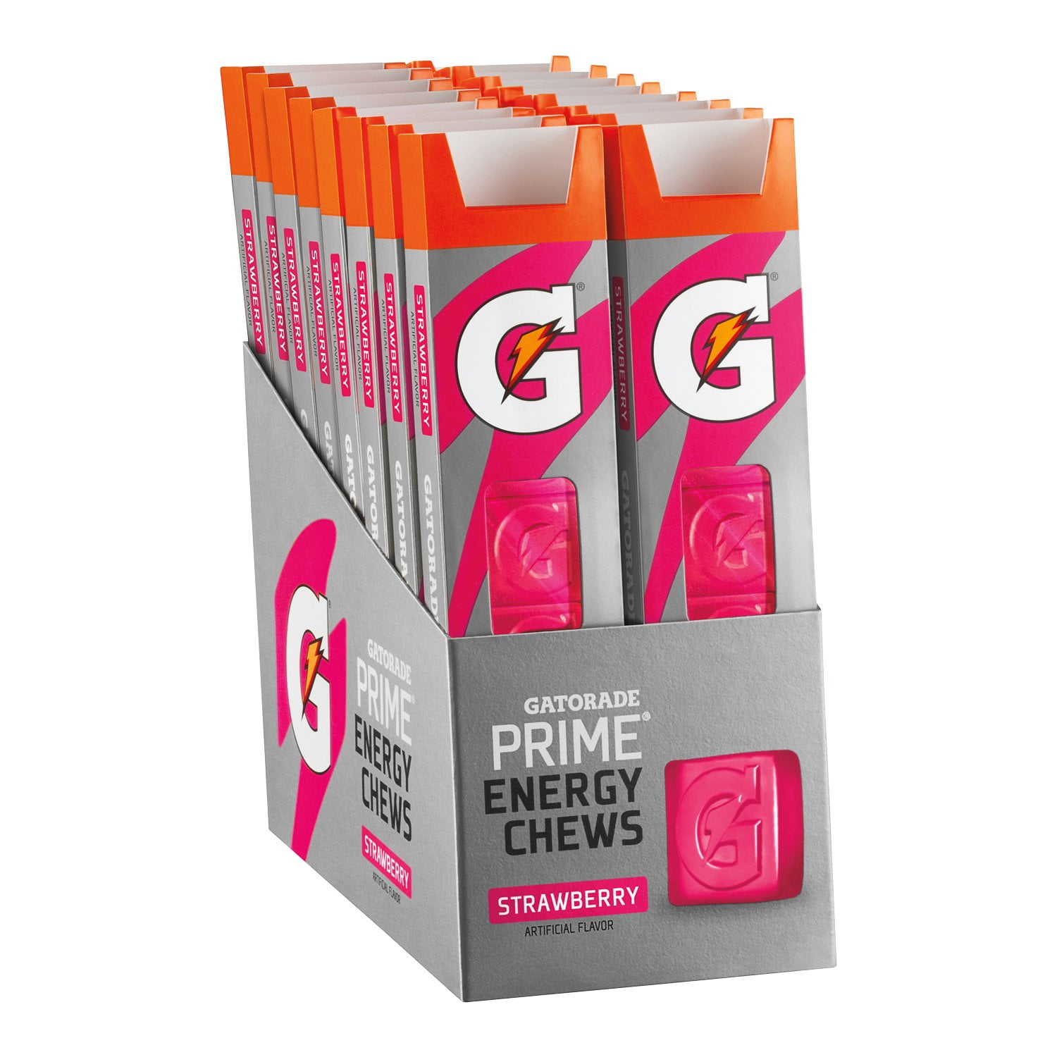 Gatorade Prime Energy Chews, Strawberry (Pack of 16)