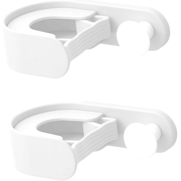2 Pieces White Clothes Rack Hanging White Wall Coat Rack White Hangers