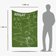 thumbnail image 5 of Cobija Manta Frazada Diseño de Ajolote Axolot Color Verde, 5 of 5