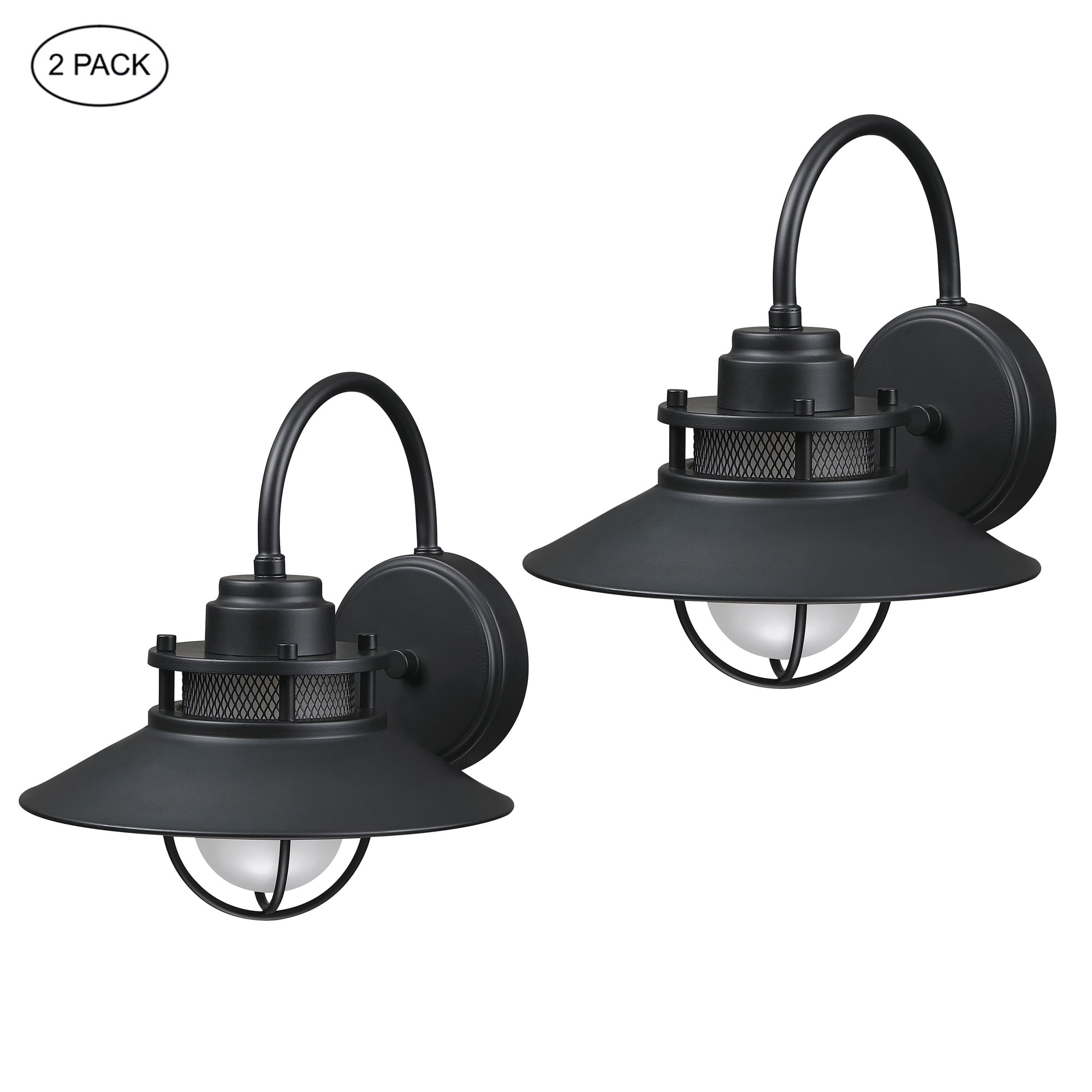 1Light Matte Black Outdoor Wall Light, Wall Mount Outdoor Light