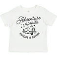 thumbnail image 3 of Inktastic Adventure Awaits Outside in Nature with Tent and Mountains Boys or Girls Toddler T-Shirt, 3 of 5