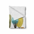 thumbnail image 2 of Urban Soft Flannel Fleece Throw Blanket, Illustration of Flat Park Elements in the City as Trees Roots Bench Soil and Water, Cozy Plush for Indoor and Outdoor Use, 60" x 80", Multicolor, by Ambesonne, 2 of 6