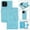 Lightblue, variant on Allytechgroup Wallet Stand Case for iPhone 16 Pro Max, RFID Blocking PU Learher Rugged with Credit Card Slot Slim Fit Shockproof Full Body Cover for Apple iPhone 16 Pro Max, Rose