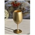 thumbnail image 3 of LeadingWare Metallic Gold Color Plastic Wine Glasses Set of 4 (20oz), Acrylic Red White Wine Glass, 3 of 5