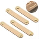 thumbnail image 2 of Paquete de 4 manijas de cuero para muebles para perillas de cajones, perillas modernas para muebles con tornillos para manijas de cajones para muebles de oficina en el hogar, espacio entre orificios, 2 of 5