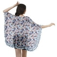 thumbnail image 4 of Moomaya Front Open Printed Shrug Beach Clothes For Kimono Cardigans For Women, 4 of 5