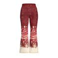 thumbnail image 4 of DISNIMO Red Christmas Flare Leggings High Waisted Yoga Pants Bootcut Dance Casual Pants Activewear Kids Bell Bottoms Child for 13-14 Years Kids Flare Yoga Pants with Pockets, 4 of 7