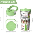 thumbnail image 3 of 20oz Stainless Steel Tumbler with Lid and Straw,Spill Proof Travel Cup Double Wall Vacuum Insulated Coffee Mug with Top Handle, 3 of 8
