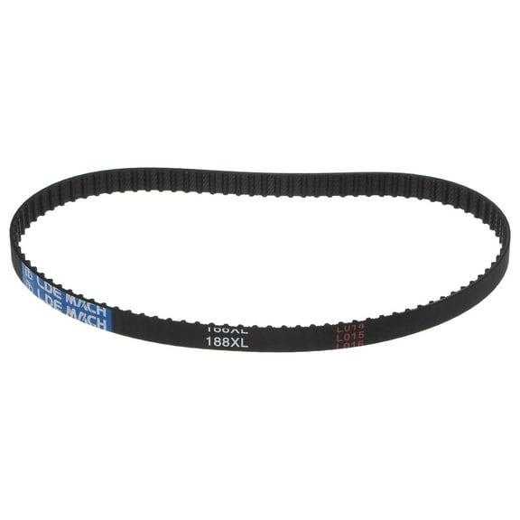 188XL 037 Timing Belt 94 Teeth Rubber Geared Cogged Belt, 0.37" Width, 0.20" Pitch