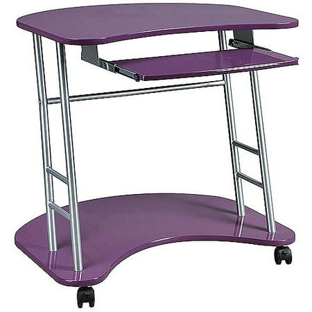 Kool Kolor Computer Desk-Color: Plum Purple, Material: Engineered Wood, Number of Items: EA, Size:31.5W x 23.75D x 28.75H,Style: Modern