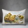 thumbnail image 3 of Creative Products Vintage Easter Chicks 14x20 Spun Poly Pillow, 3 of 3