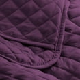 thumbnail image 3 of Bare Home Ensemble de Courtepointe - 2 Pcs - Couvre-Lit Matelassé à Losanges - Lit Simple/simple TG, Prune, 3 of 5