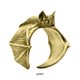 thumbnail image 5 of Anillos minimalistas Qarigey Murciélago vintage Ajustable Dorado, 5 of 6