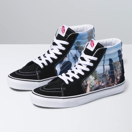 Vans X Moca SK8-Hi VN0A5KRHA55 Men's Moca Frances Stark/Black Skate Shoes HS3907 (10)