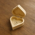 thumbnail image 2 of 4 PCS Heart Shape Wooden Present Box, Pine Wood Craft Box Unfinished, with Hinged Lid and Adsorptive Closure, DIY Keepsake Box, 2 of 5