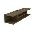 thumbnail image 5 of Pivot Modern Engineered Wood Floating TV Stand for 55" TVs, Oud Oak Color, 5 of 10