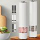 thumbnail image 1 of 2PCS Pepper Grinder Electric Salt and Pepper Grinder Set Electric Salt and Pepper Shaker Automatic Grinding Ceramic Grinding Core (White), 1 of 4