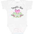 thumbnail image 3 of Inktastic Yaya's Girl Heart Flowers Girls Baby Bodysuit, 3 of 5