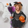 thumbnail image 2 of Bdday Halloween Witches Broom Halloween Costume Broomstick Props Dress Up Party, 2 of 9
