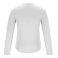 thumbnail image 6 of RYDCOT Mens Polyester Classic Round Neck Shirts Hipster Modern Long Sleeve T Shirt White 10(XL), 6 of 6