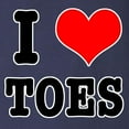 thumbnail image 3 of CafePress - I Heart (Love) Toes Long Sleeve Dark T Shirt - Long Sleeve Dark T-Shirt, 3 of 4