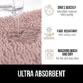 thumbnail image 4 of Bath Rug 30x20, Thick Soft Absorbent Chenille, Rubber Backing Quick Dry Microfiber Mats, Machine Washable Rugs for Shower Floor, Bathroom Runner Bathmat Accessories Decor, Dusty Rose, 4 of 6
