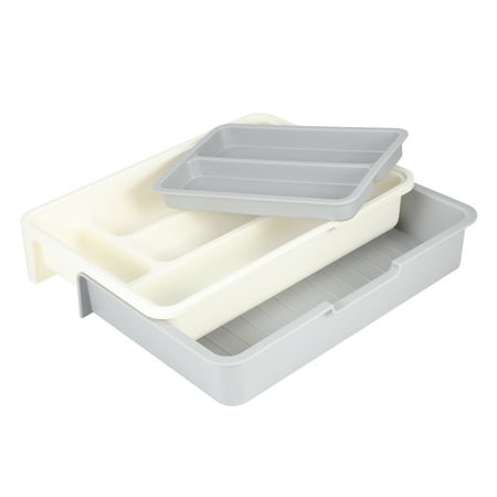 Silverware Drawer Organizer, Expandable Utensil Tray For Kitchen, BPA