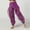 Purple, variant on Boys and Girls Dance Pants, Cuffed Puff Leg Performance Elastic Waist Kids Party Pants Red 7/8
