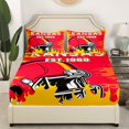 thumbnail image 2 of Erosebridal 3D Rugby Print Fitted Sheet Full, American Football City Bedding Set Full Size, Sports Theme Decor, 3pcs, 2 of 6