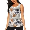thumbnail image 2 of Haiem Tropical Leaves Workout Tank Tops for Women, Athletic Sports Slim-Fit Tank Tops, Compression Sleeveless Dry Fit Shirts,Athletic Shirt-Medium, 2 of 9