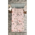 thumbnail image 3 of Ambesonne Paris Quilted Bedspread Set 2 Pcs, Croissant Macaroon Muffin, Twin Size, Multicolor, 3 of 3