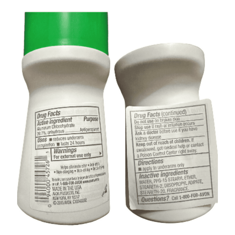 Avon Feelin' Fresh Roll-on Anti-perspirant Deodorant 2.6 oz 4-Pack