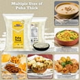 thumbnail image 2 of Rani Poha (Powa) Thick Medium-Cut (Flattened Rice) 32oz (2lbs) 908g ~ All Natural, Salt-Free | Vegan | Kosher | No Colors | Gluten Friendly | Indian Origin, 2 of 9