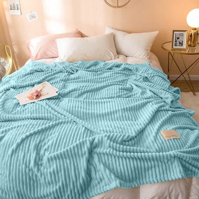 EGNMCR Couverture Jetée, Couverture Jetée pour Canapé Couverture en Molleton Couverture Cadeau Couverture en Molleton Couverture en Éponge avec Molleton de Lait Couverture de Sieste Couverture en polyester