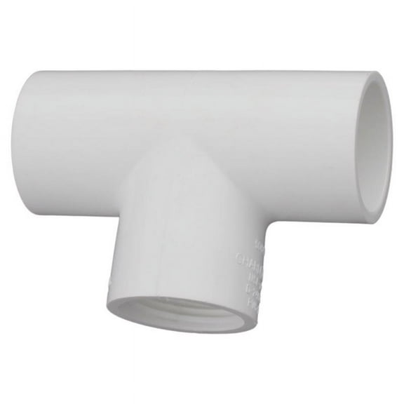 Charlotte Pipe Schedule 40 1 in. Slip x 1 in. Dia. Slip PVC Tee