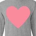 thumbnail image 4 of Inktastic Pink Valentine's Day Heart Long Sleeve T-Shirt, 4 of 5
