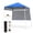 Blue, variant on Gymax 7 x 7 FT Pop-Up Canopy TentOutdoor Sun Shelter w/ 1 Push Center Lock Picnic Gray