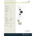 thumbnail image 5 of Millennium Lighting  Avell 2 Light Sconce with Clear Glass Shades Modern Gold, 5 of 5