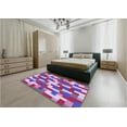 thumbnail image 5 of Ahgly Company Machine Washable Indoor Rectangle Transitional Bright Lilac Purple Area Rugs, 7' x 9', 5 of 7