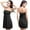 Black, variant on One Piece Swimsuit Women Solid Color Cover Up Bathing Suits with Strapless Design Summer Beach Womens Swimsuits Black One Size