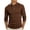 Coffee, variant on Men Long Sleeve Diamond Jacquard Textured Shirt Lapel Collar Three Button Placket Ribbed Cuff Hem Wrinkle Resistant Golf Resort Daily Casual Pullover Green S