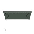 thumbnail image 6 of ALEKO 10' x 8' Forest Green Manual Retractable Patio Awning Sunshade, 6 of 7