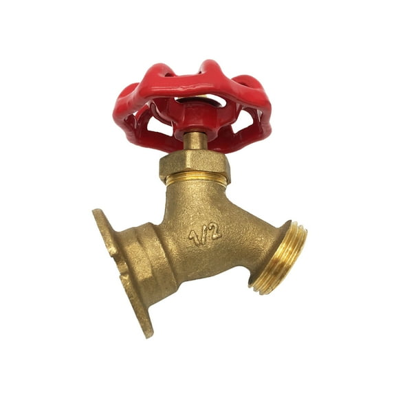 The Works LFBV182, Brass 1/2 in. FIP x 3/4 in. MHT Threaded Sillcock Valve